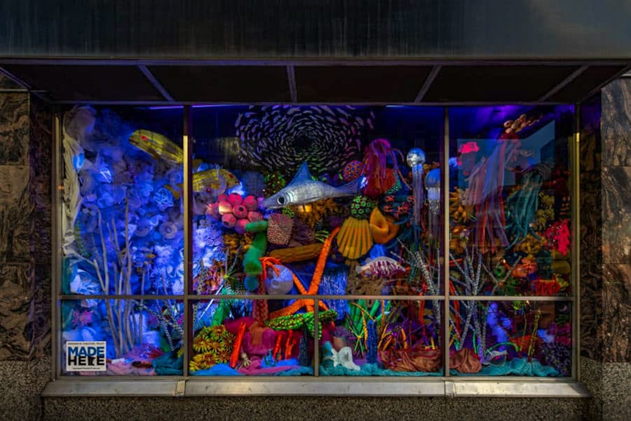 Illuminated Reef install photo by Steven Lang